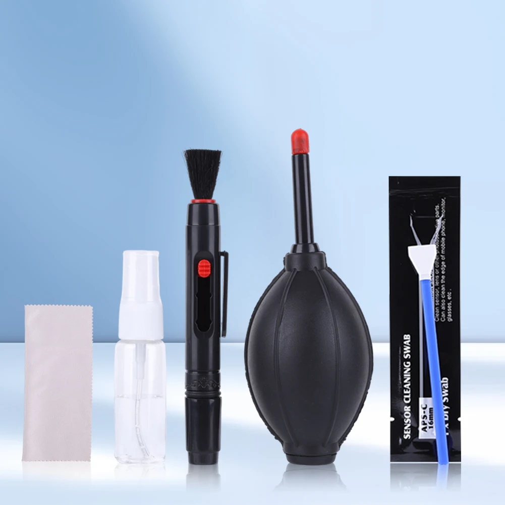 Kit de nettoyage d'appareil photo professionnel, 32 pièces, avec souffleur d'air, Kit de nettoyage de capteur de caméra pour appareils photo DSLR, objectif d'ordinateur et de Smartphone