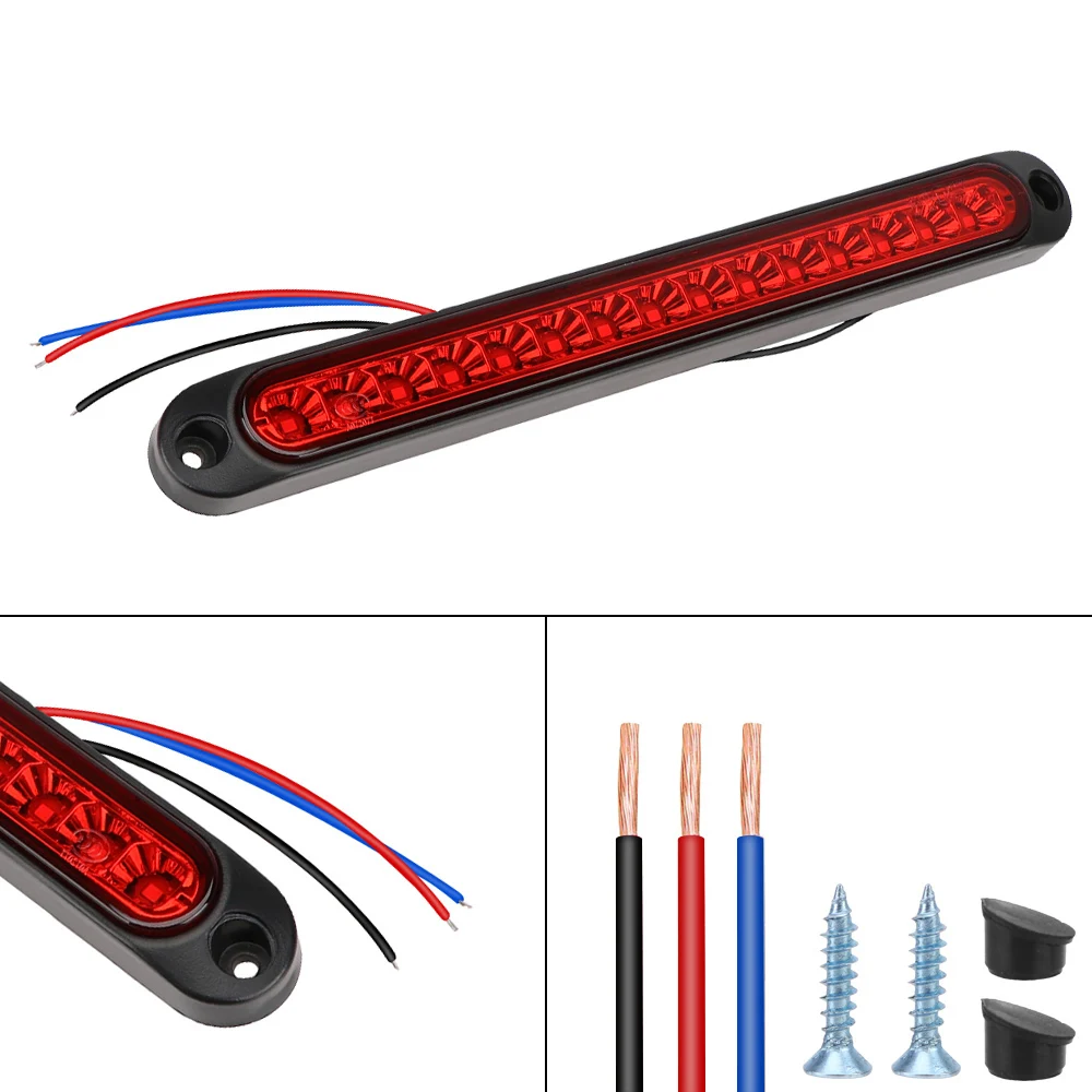

Rear Brake Lamp for Truck Trailer Lorry Bus 15LED Light Strip Turn Signal Lamps Brake Light