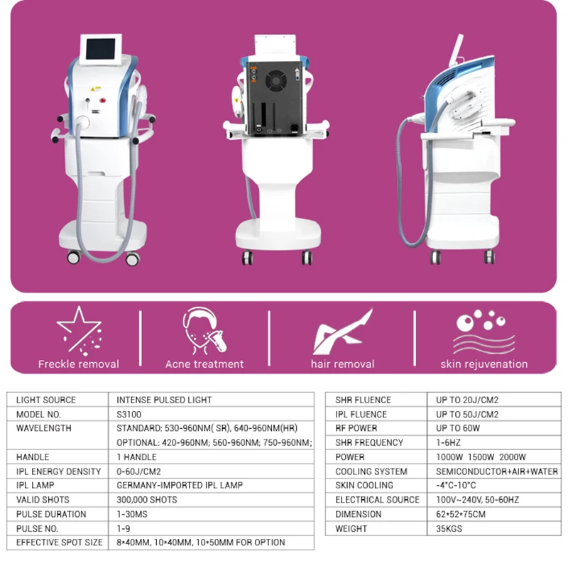 Professionelle M22 Definitive Laser Einfrieren Punkt Haar Entfernung Enthaarung Maschine Hautstraffung Laser Tattoo Entfernung Maschine