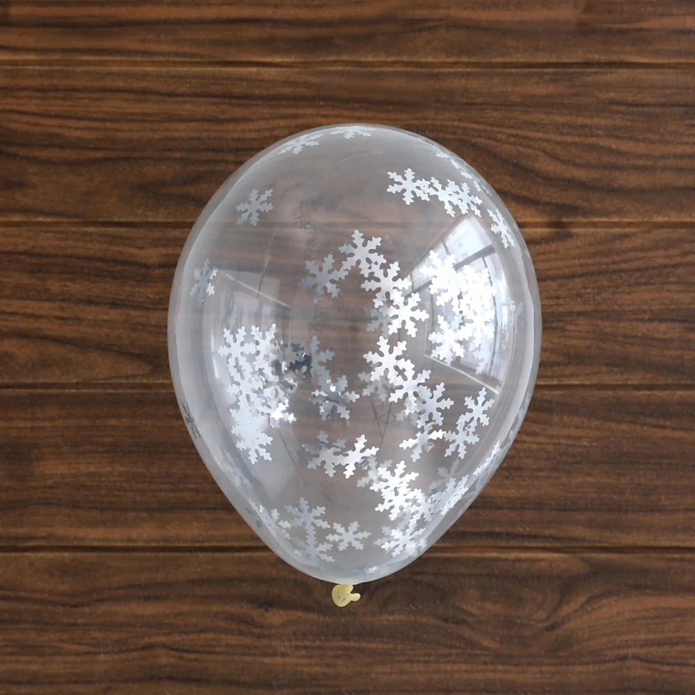 

Snowflake Party Decoration Christmas Ornament Supplies Arch Theme Emulsion Cake Topper Decorative Bunting