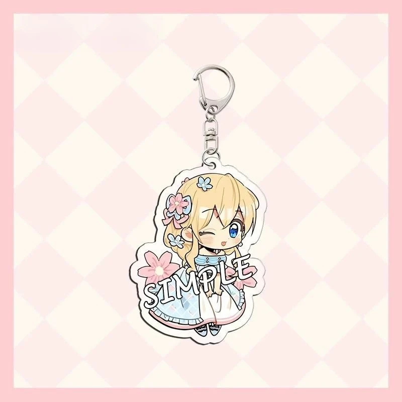 Anime Who Made Me A Princess Peripheral Flat Acrylic Keychain Fan Pendant Jewelry Accessory Hanging Decoration Collection Gift