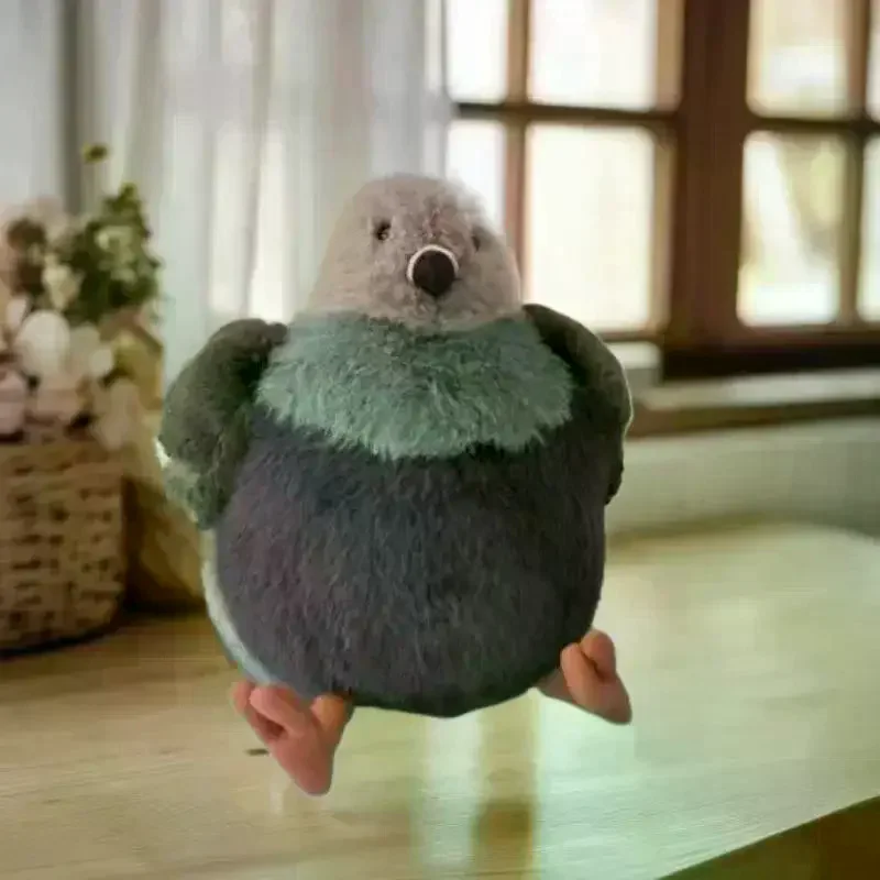 

1Pcs Parrot Pigeon Plush Soft Toy: Christmas Birthday Girl's Gift and Pet Companion Fat Bird Decoration