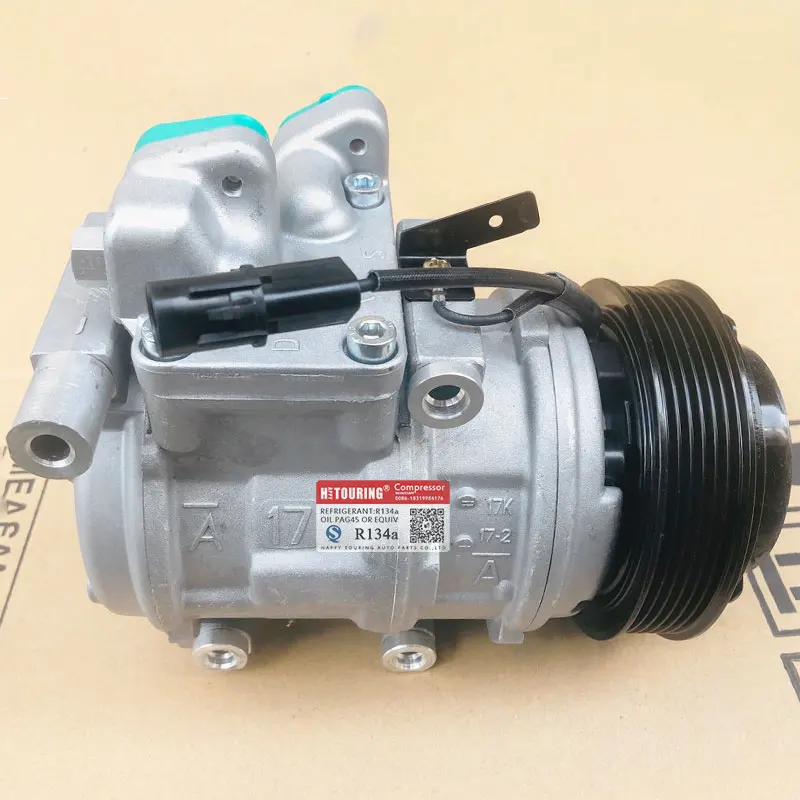 Auto A/C Compressor for SsangYong Actyon 2.0L 2.3L 2005- Kyron 2.0L 2.7L 2012 DF17 12 6652300511 66523-00311 JP003392 6652300311