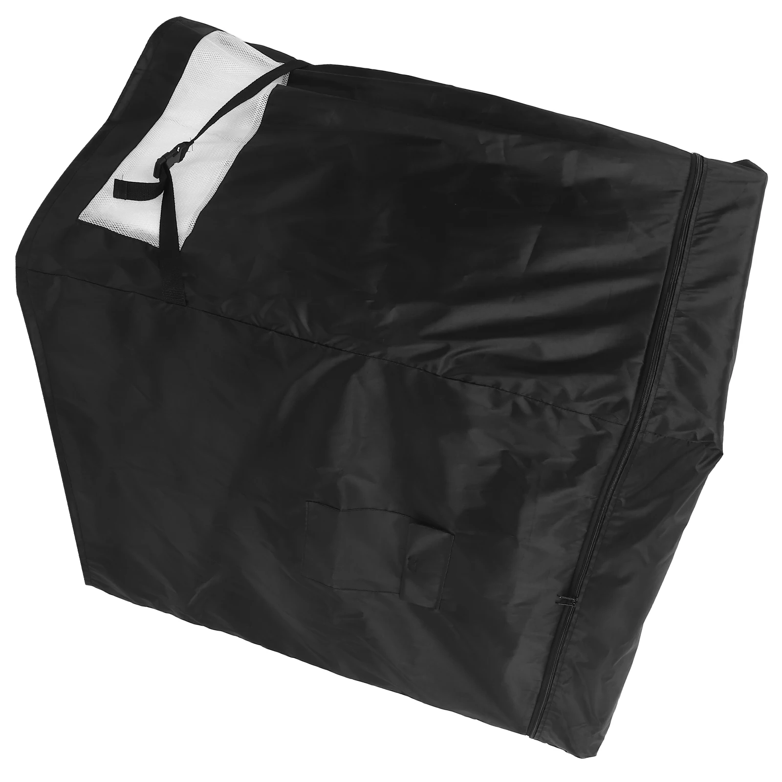

Waterproof Upright Cover For Outdoor Refrigerator Protector With Zipper Ventilation Design Adjustable Buckle Front Pocket Debris