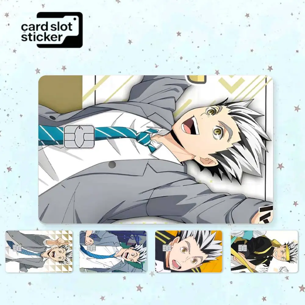 Anime K-Kotaro B-Bokuto  Credit Card HD Stickers Small Chip Waterproof Sticker Game Card Decal Gift