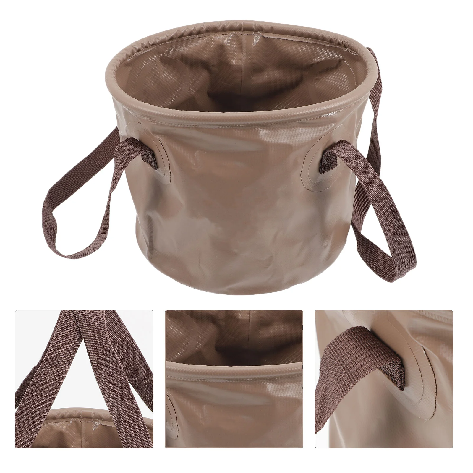 

Collapsible Bucket Folding Wash Basin Portable Waterproof Stain Resistant for Camping Fishing Boating Home Use