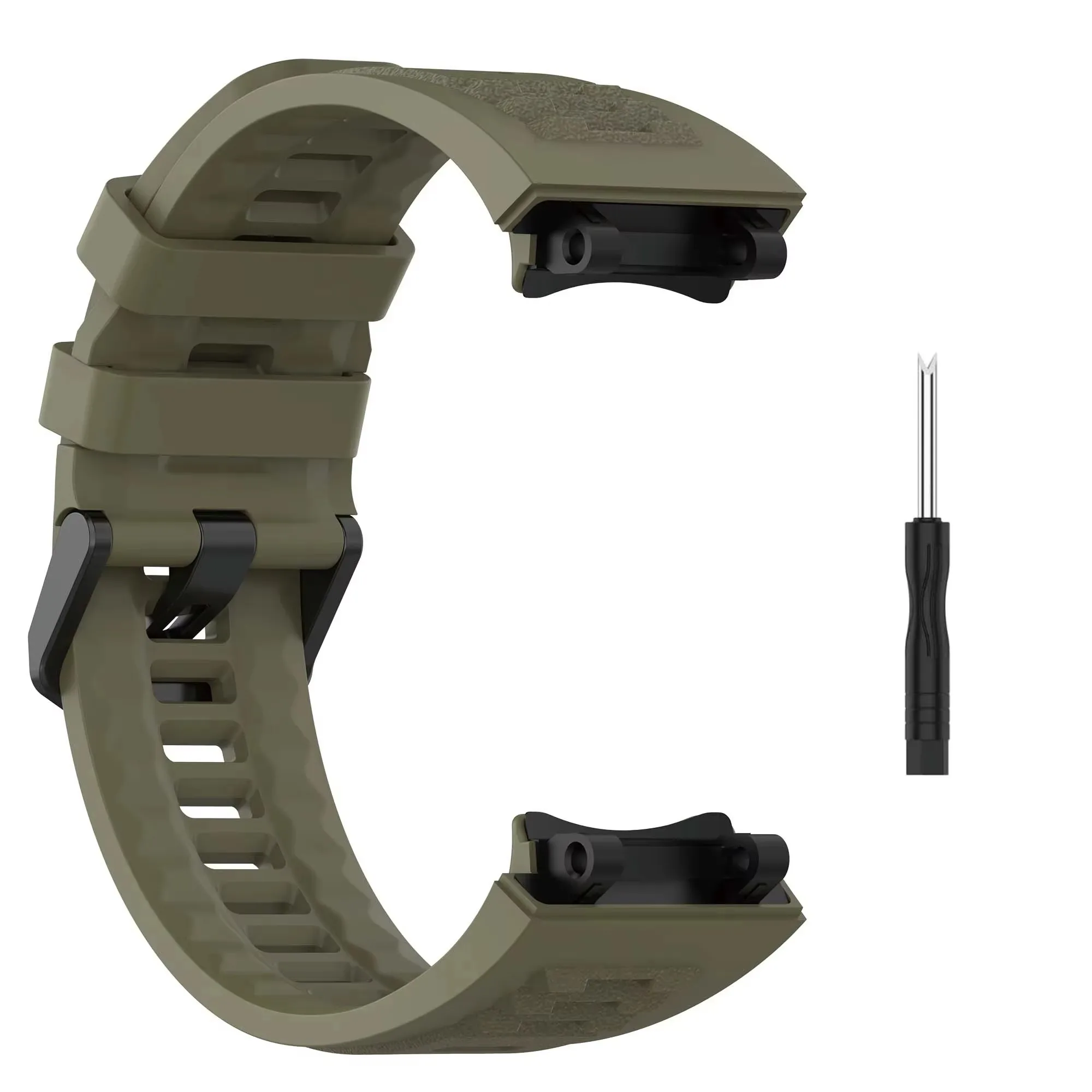 

For Amazfit T Rex 2 With Free Tool Silicone Watchband For Huami Amazfit T-REX 2 Smart Watch Sport Strap Replace the parts strap