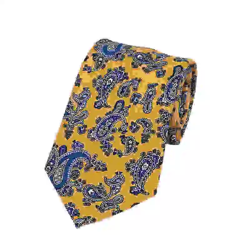 Super Soft Paisley Silk Ties Men Fashion 8cm Necktie For Men Wedding Business Meeting Gravata Colorful Novelty Printing neckties