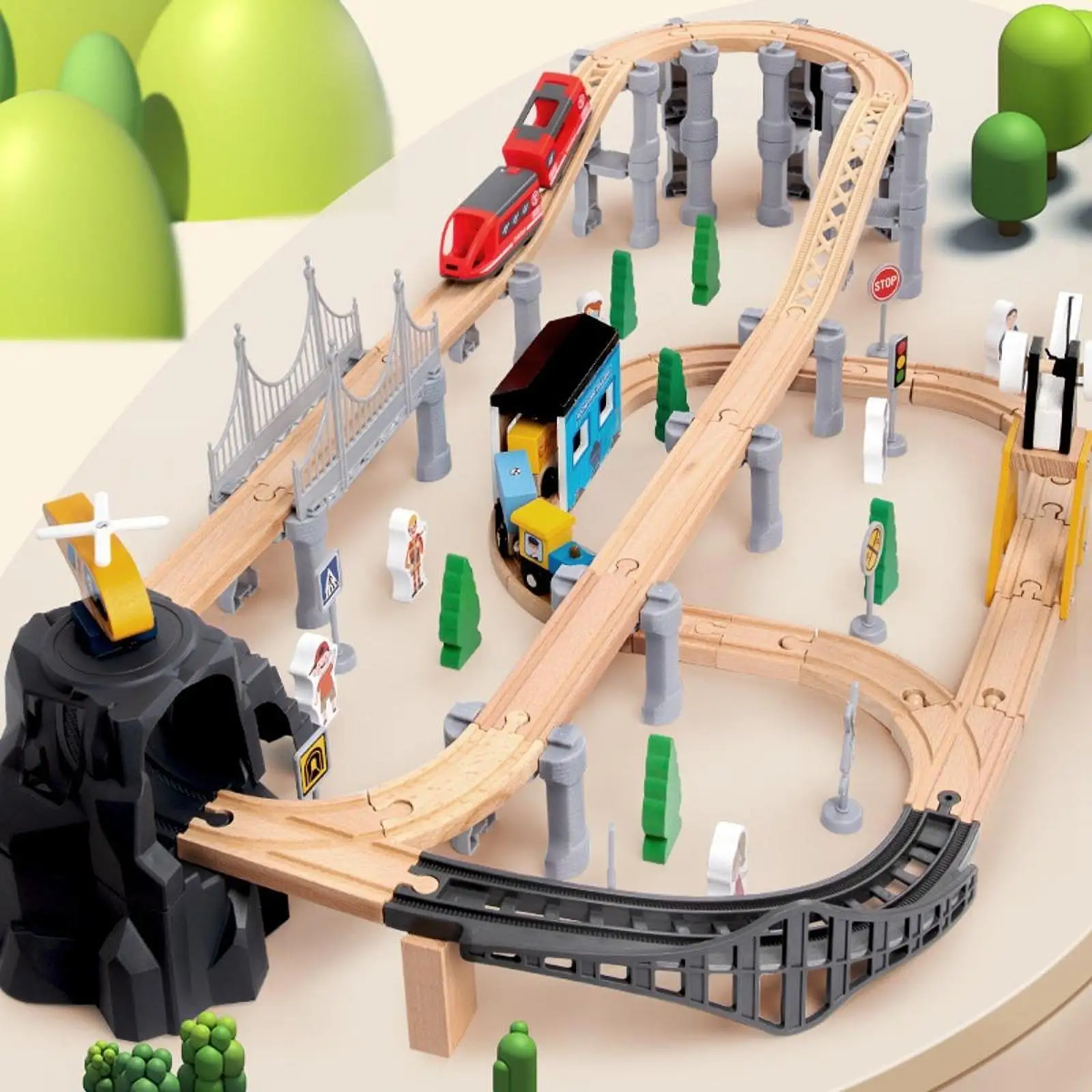 

Toddler Model Train Set Toy Railway Kit for Kids for Birthday Gifts Children