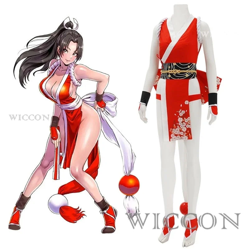 

Mai Shiranui Косплей фэнтезийная игра Современный боевой маскировочный костюм для взрослых женщин Хэллоуин