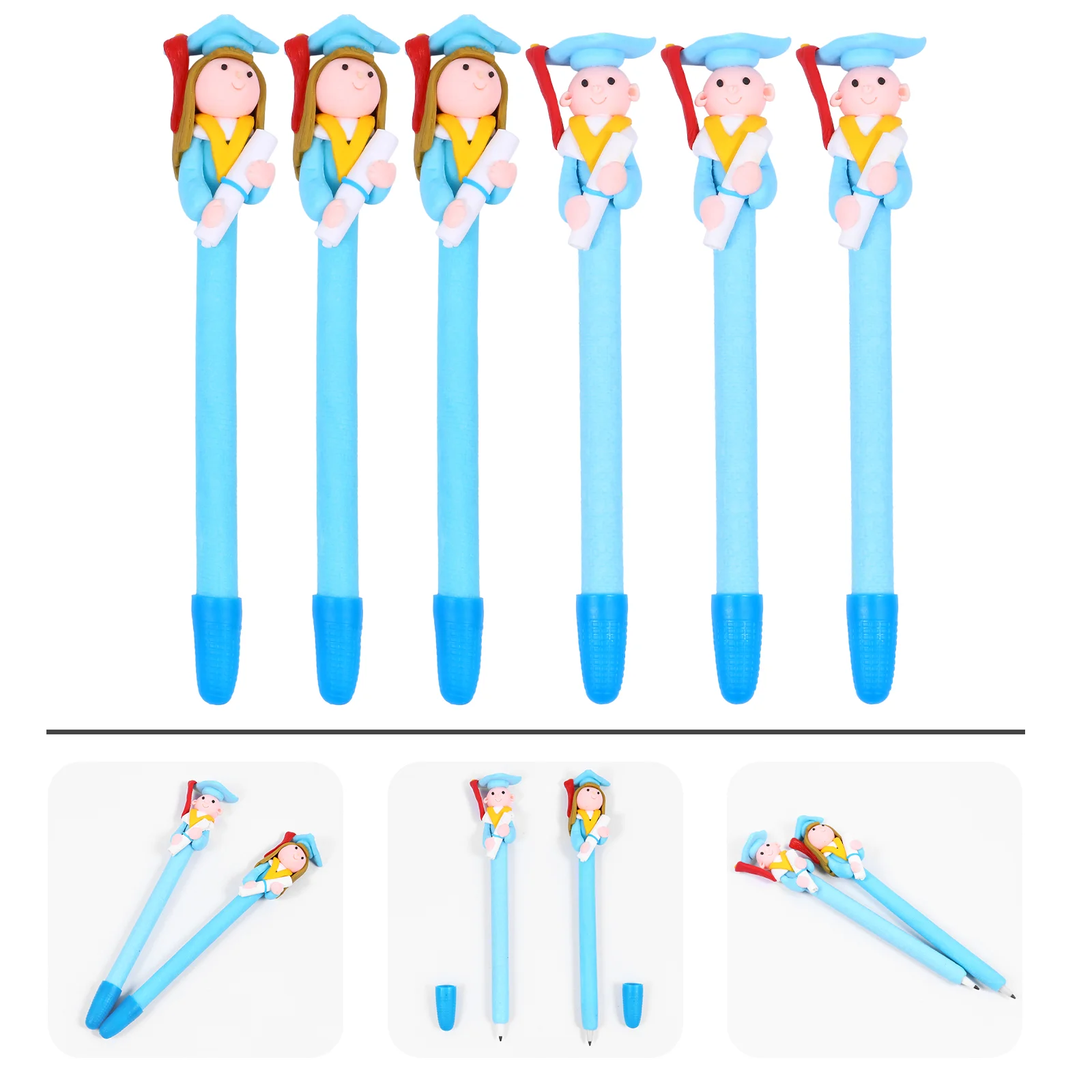 닥터 볼포인트 리필 글리터 젤 잉크, 졸업 펜 대량, 학생 흑인 소년