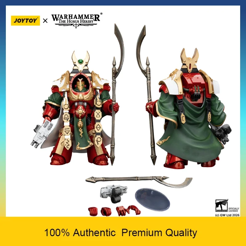 JOYTOY Warhammer The Horus Heresy Thousand Sons Legion Praetor in Cataphractii Terminator Armour 1/18 Action Figure In Stock