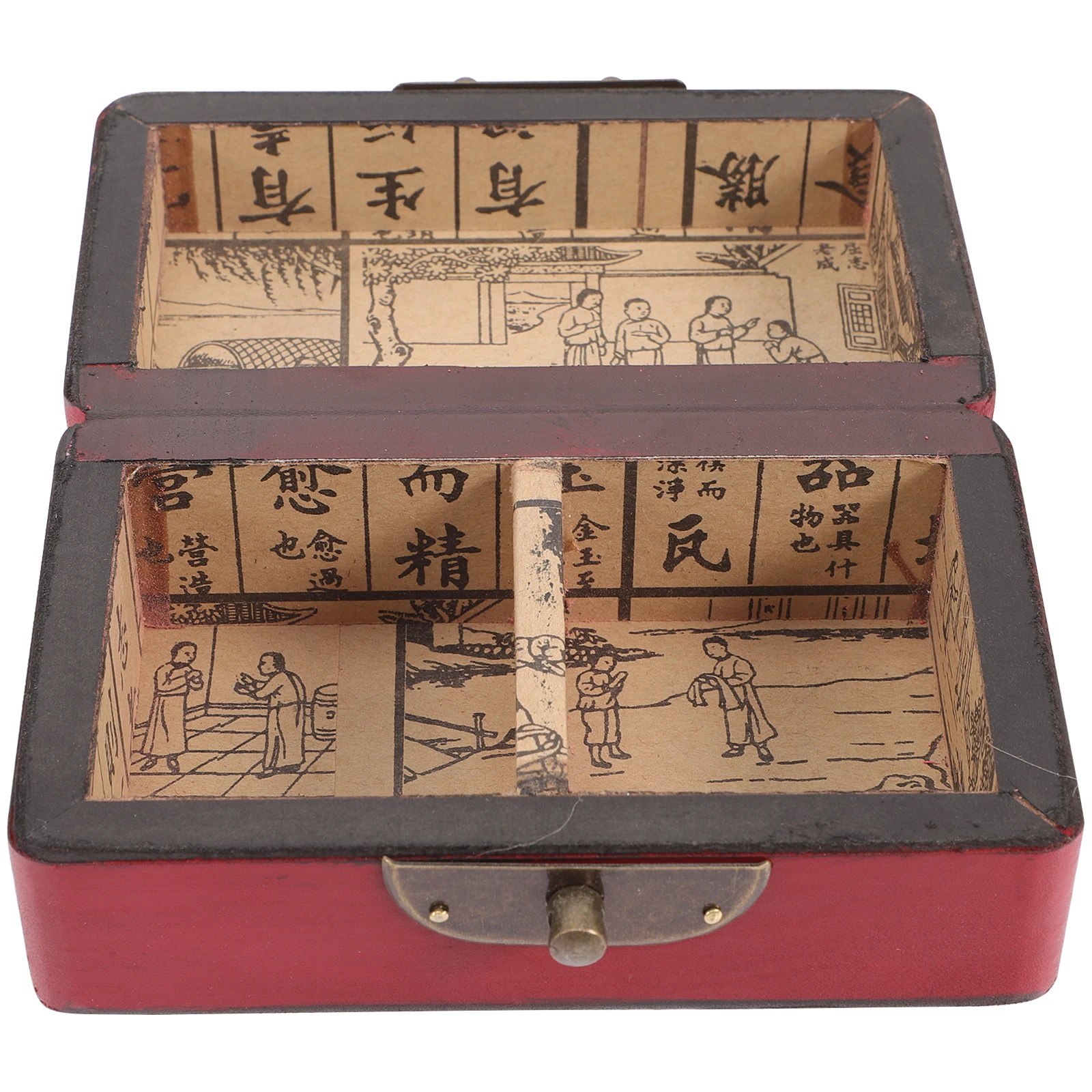 

Vintage Jewelry Box Wooden Storage ganizer for Rings Necklaces Earrings Travel Cases Decor Bedroom Child Dust Protection