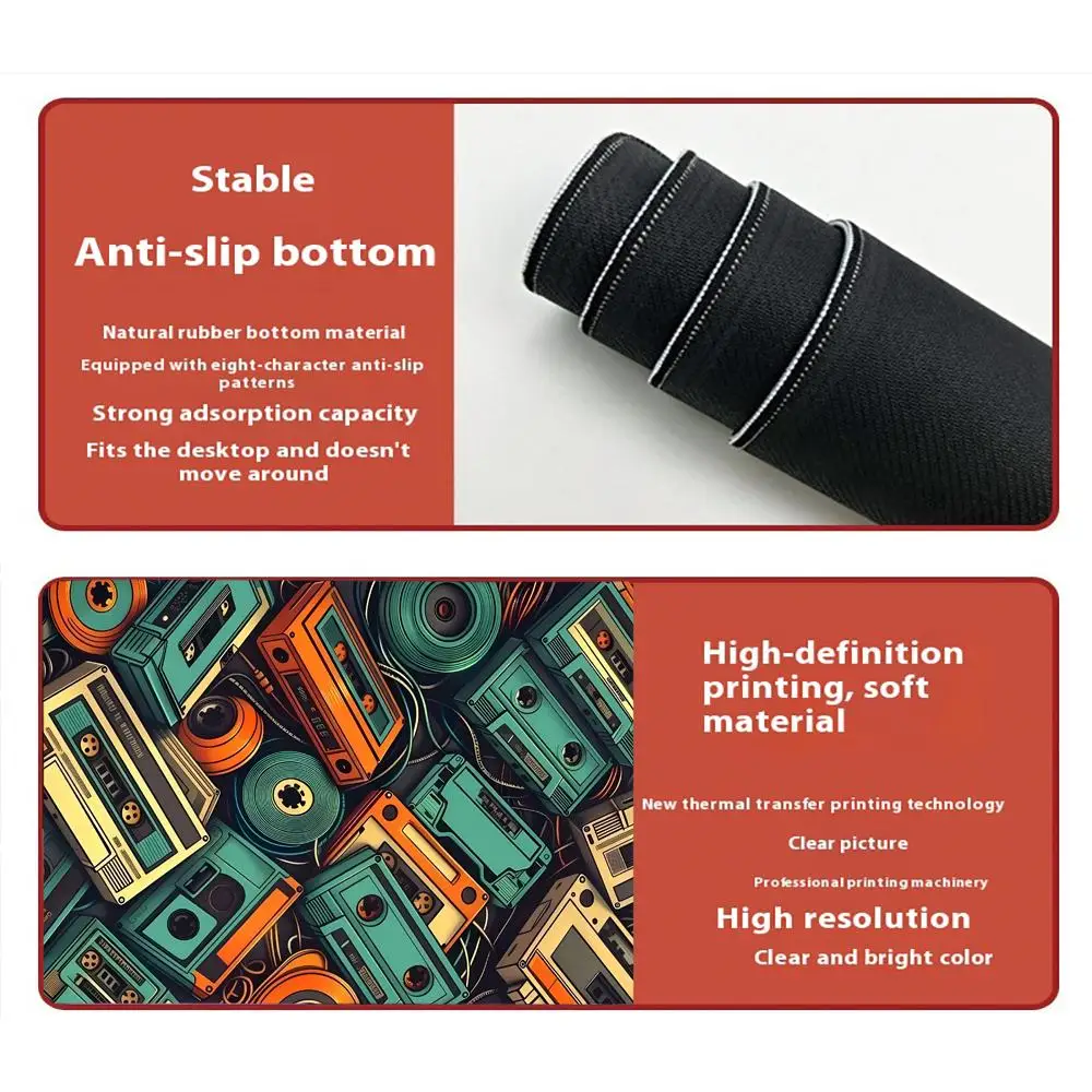 책상용 테이블 매트 마우스 미적 디자인 책상 매트 키보드 및 마우스 매트 대형 마우스 매트 스택형 테이프 책상 매트 마우스 매트 대형 패드