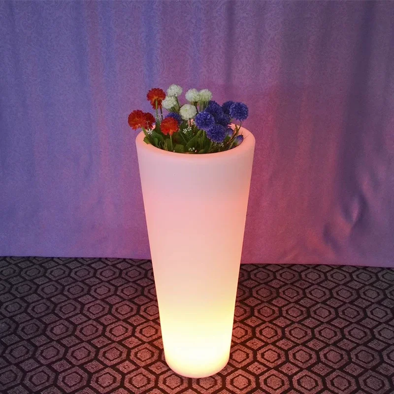 

Горшок для комнатных растений для украшения, 42,5*30*92 см, светящийся умный горшок со светодиодной подсветкой, пластиковые горшки для растений, Riq-F92