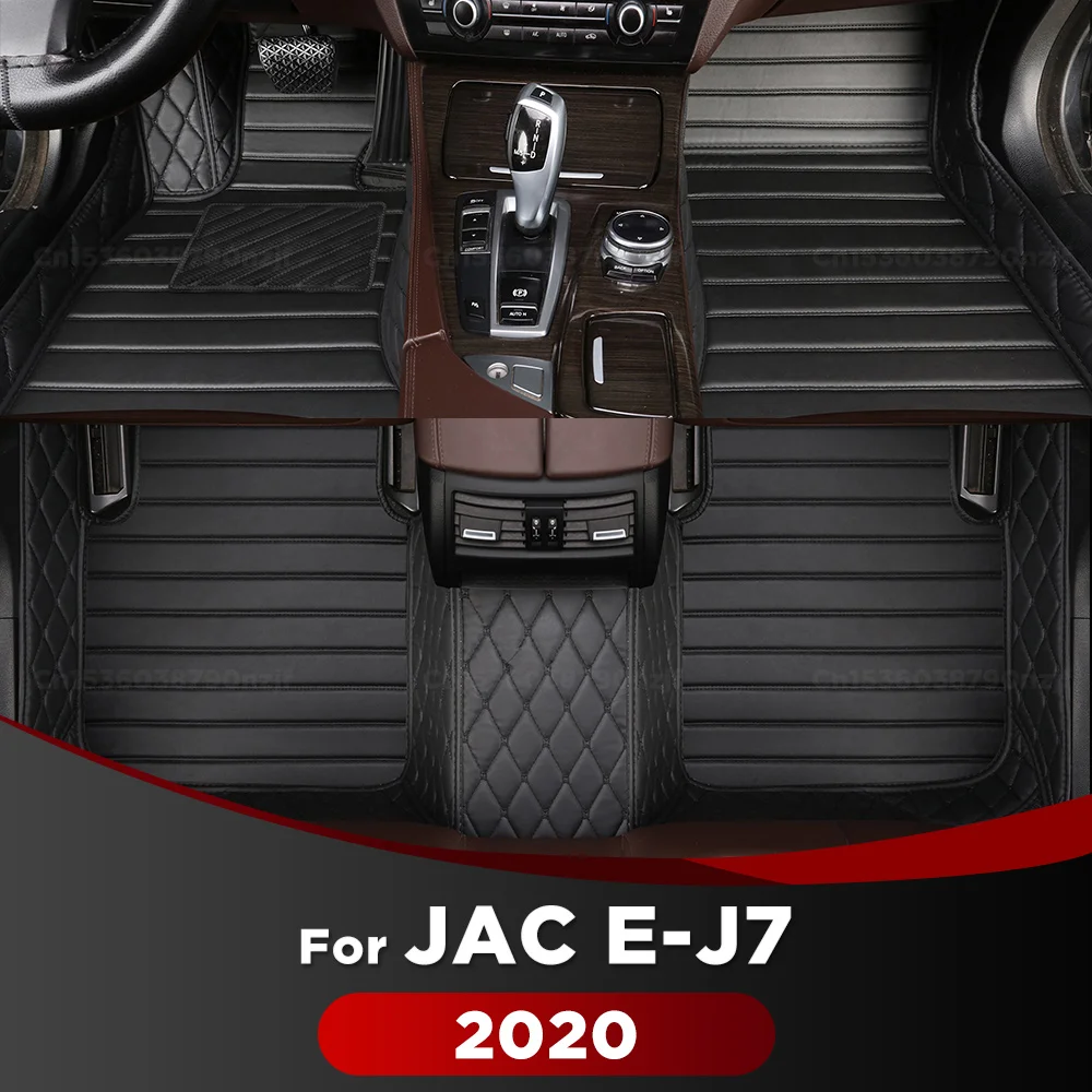 

For JAC E-J7 2020 Car Floor Mats Custom Auto Foot Pads Automobile Carpet Cover Interior Accessories
