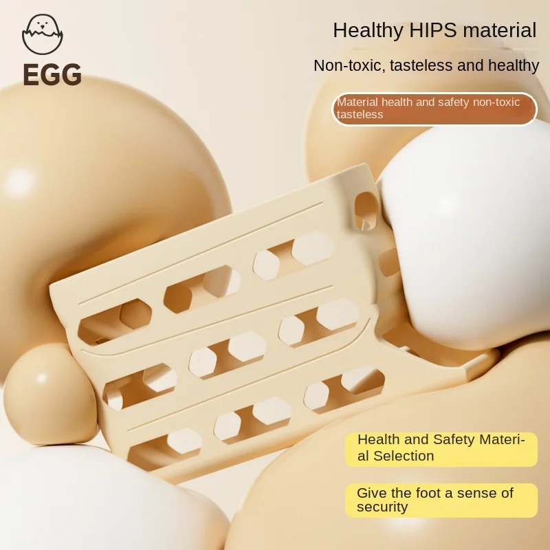 Refrigerator-specific rolling storage box for eggs, food-grade automatic sliding egg tray for egg storage rack, egg storage tool