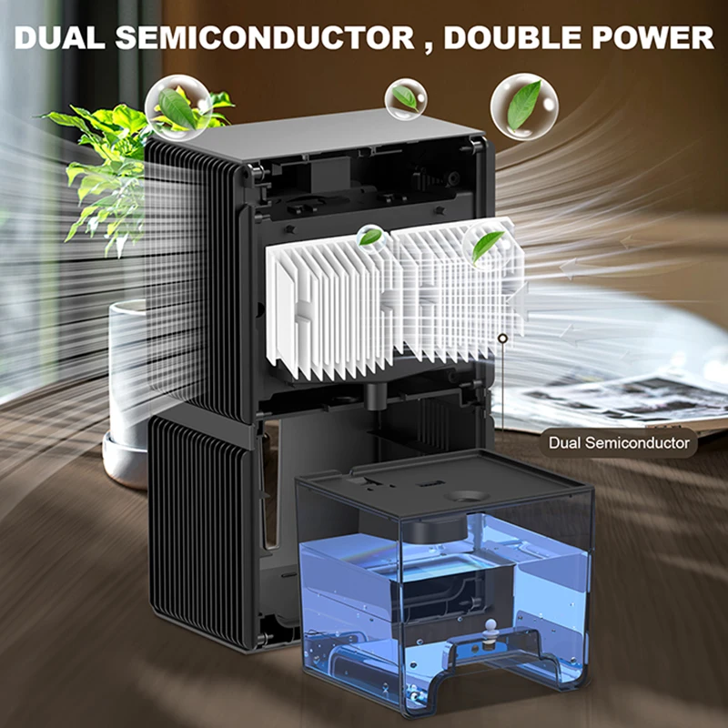 Portable electric dehumidifier, intelligent touch screen control