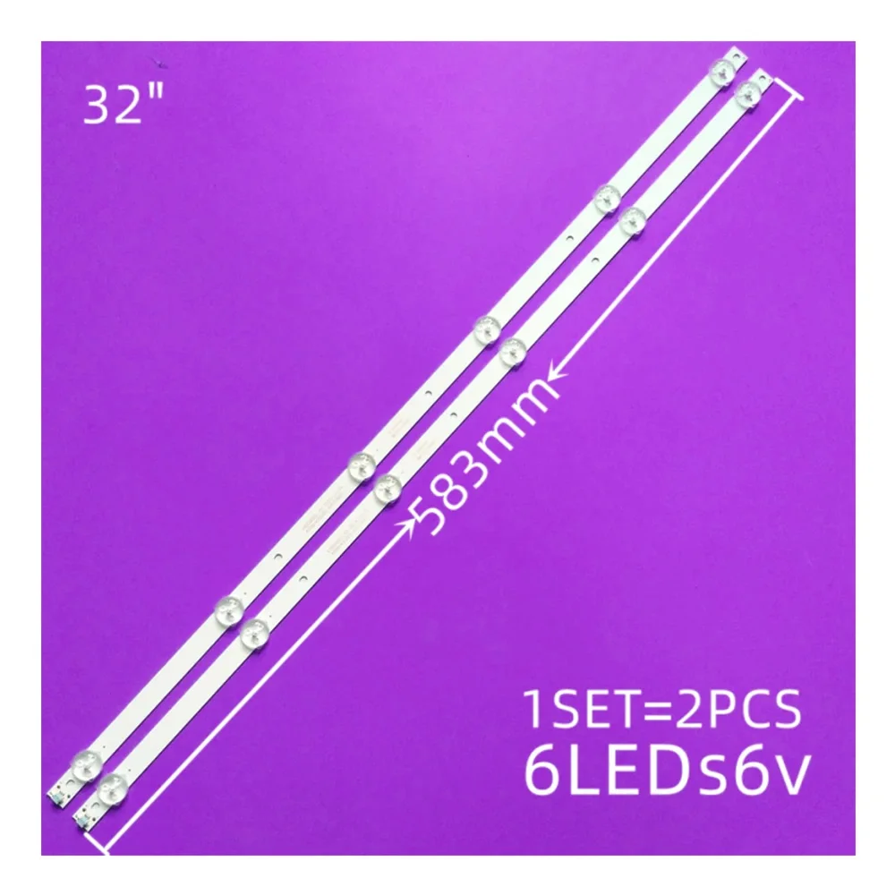 LED backlight strip 6 LAMP for HUGO 32'' K320WDC1 A1 4708-K32WDC-A1113N01 TX-32ER250ZZ