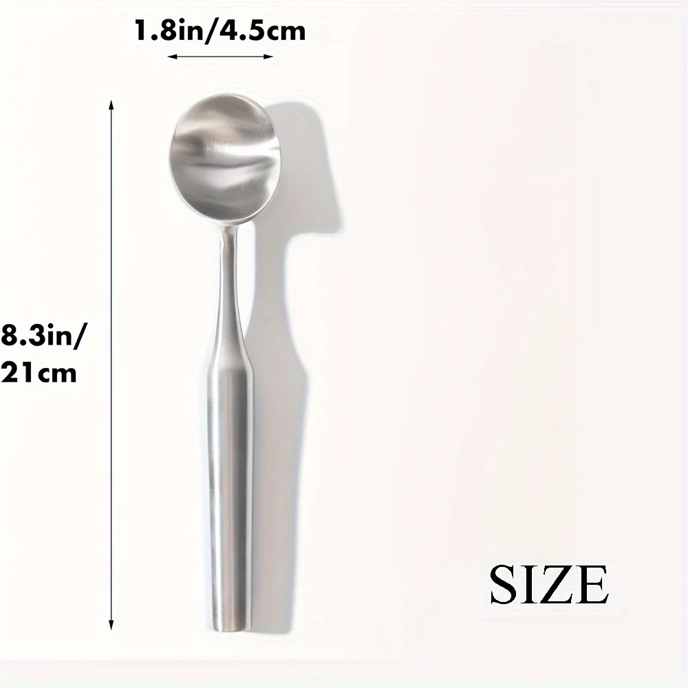 Ложка для мороженого из нержавеющей стали, эргономичная ручка для комфорта, сверхмощная ложка для мороженого, цельный дизайн Ice C