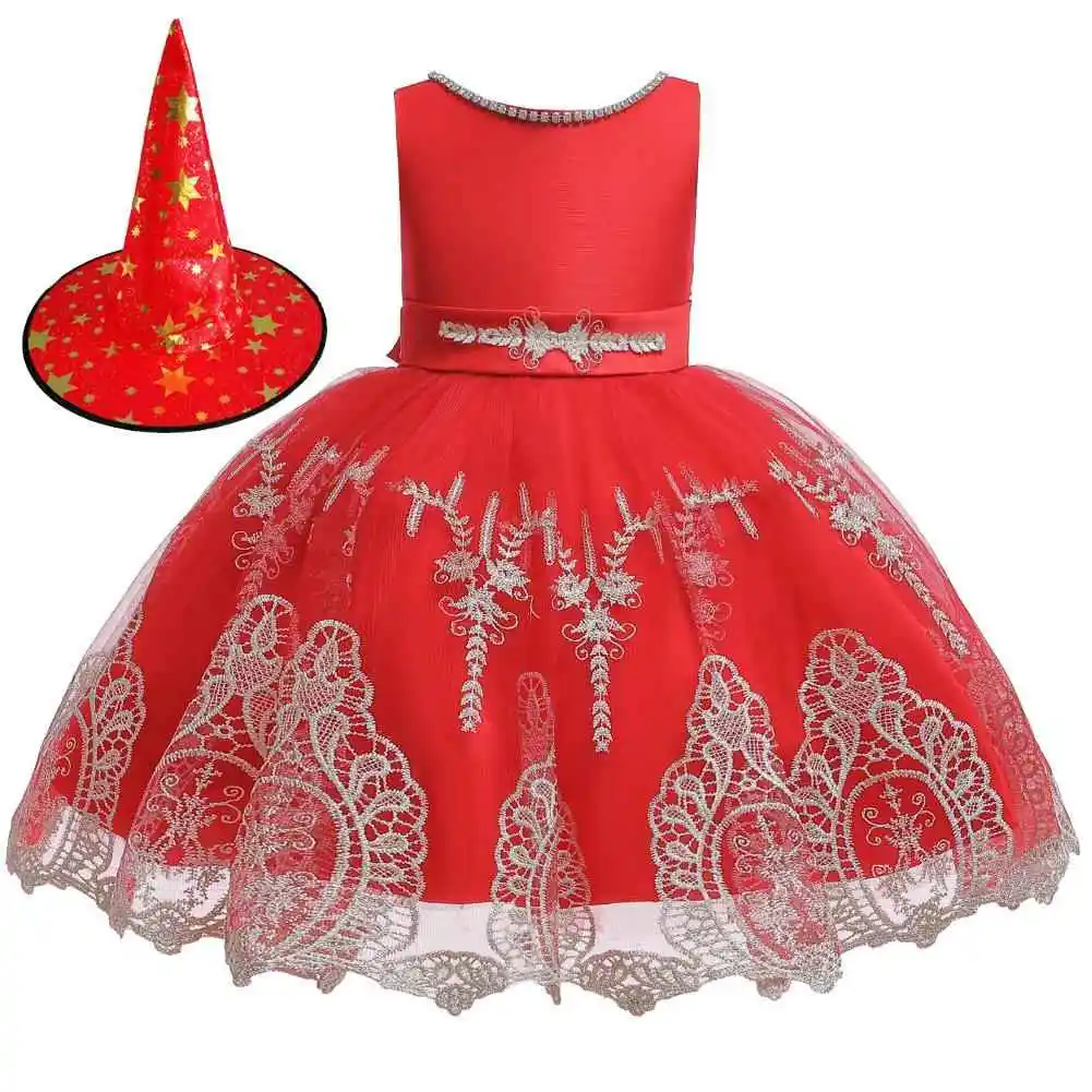 Prinzessin Kostüm Dr für Mädchen Kinder Halloween bestickt Dr Faion ow Dr Kinderkleidung Sommer Neu eingetroffen
