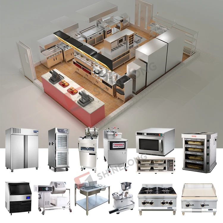 Fast Food Kitchen Layout Design Restaurant Kitchen Equipment and Supplies One Stop Purchase