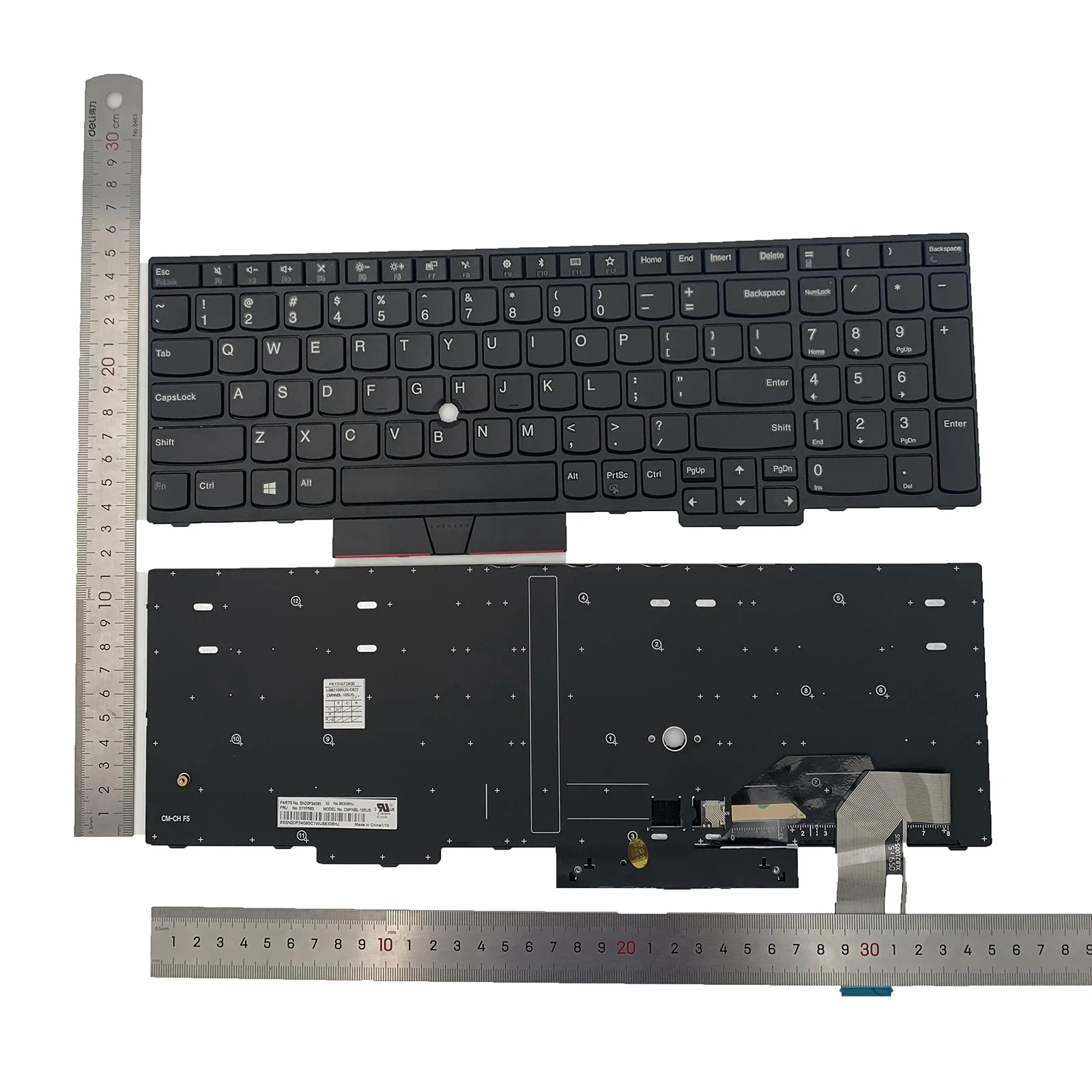 New US English for Lenovo ThinkPad E590(20NB 20NC) E595(20NF) Keyboard 01YP670 01EN992