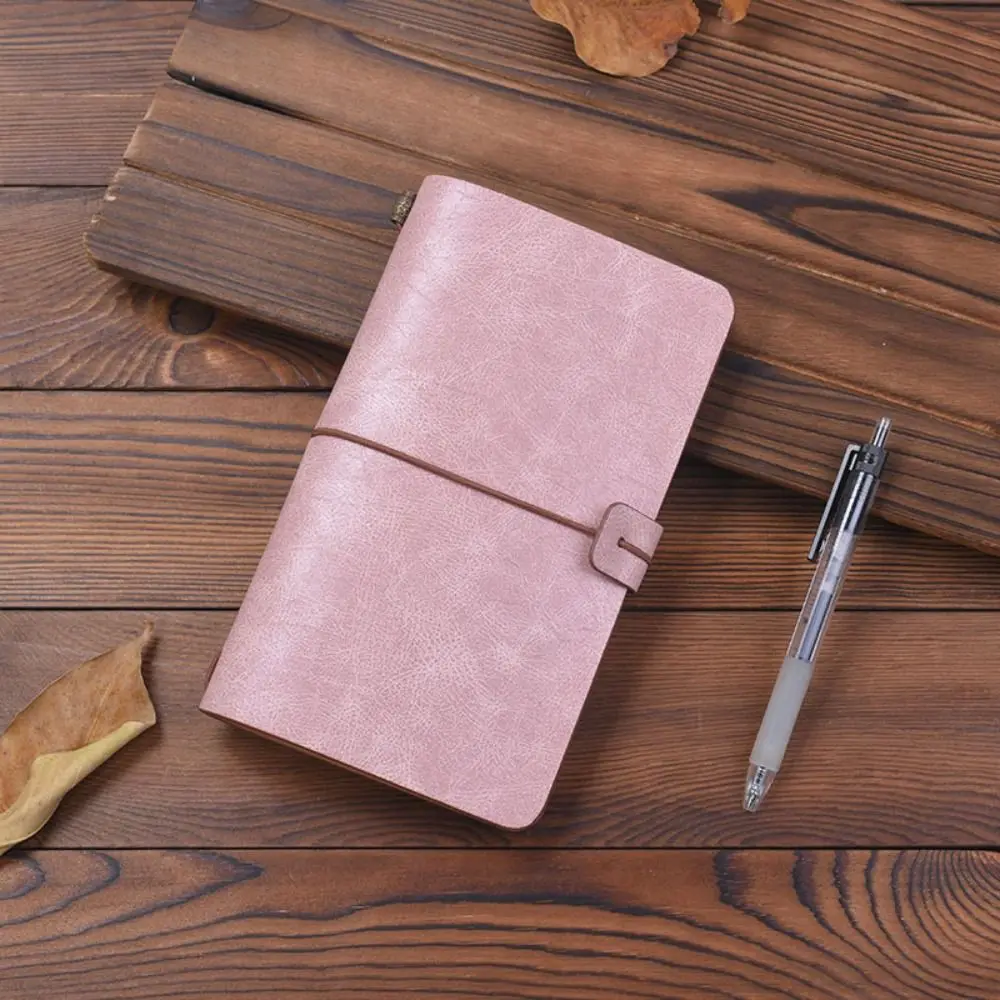 Business Portable Leather Notebook Hand Ledger Exquisite Diary Book Stationery Hardcover Notepad School