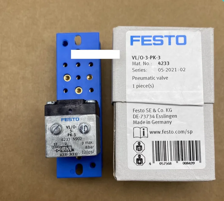 

New Original FESTO gas control valve VL/O-3-1/4 9984 VL/O-3-PK-3 4233