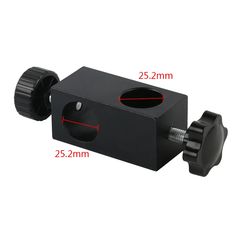 25mm Pillar Cross Arm Connection Adapter Universial Boom Bracket Install Block Microscope Stand Connector