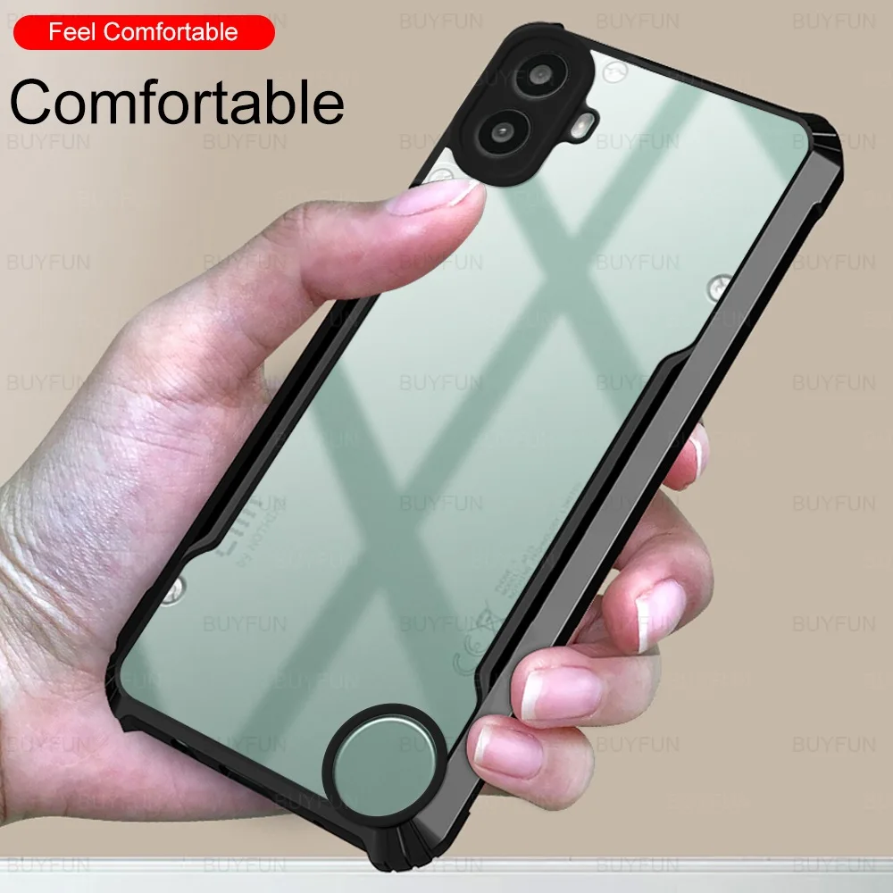 3IN1 Case For Nothing CMF Phone 1 6.67 inches Tempered Glass & Lens Protector Acrylic Phone Shell CMFPhone1 Phone1 One PhoneOne