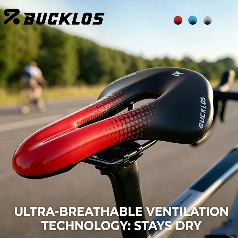 

BUCKLOS Hollow Bicycle Saddle 24.5*14.5mm Bicycle Seat Cushion Ultralight Breathable Mtb Road Bike Saddles Cycling Parts