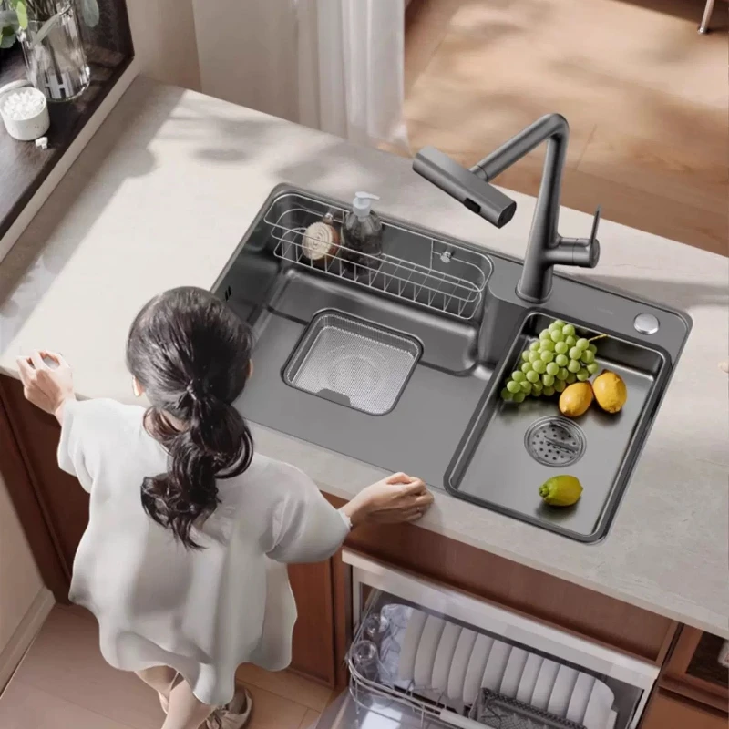 Stainless Steel Kitchen Sinks Thickened Surface Kitchen Sinks Resistance Resistance Home Improvement Lavelli Da Cucina ZY40SC
