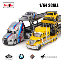 Maisto 1:64 MACK Anthem/International  Transport Casting Manufacturing Trailer Model Simulation Model Alloy Car Collection