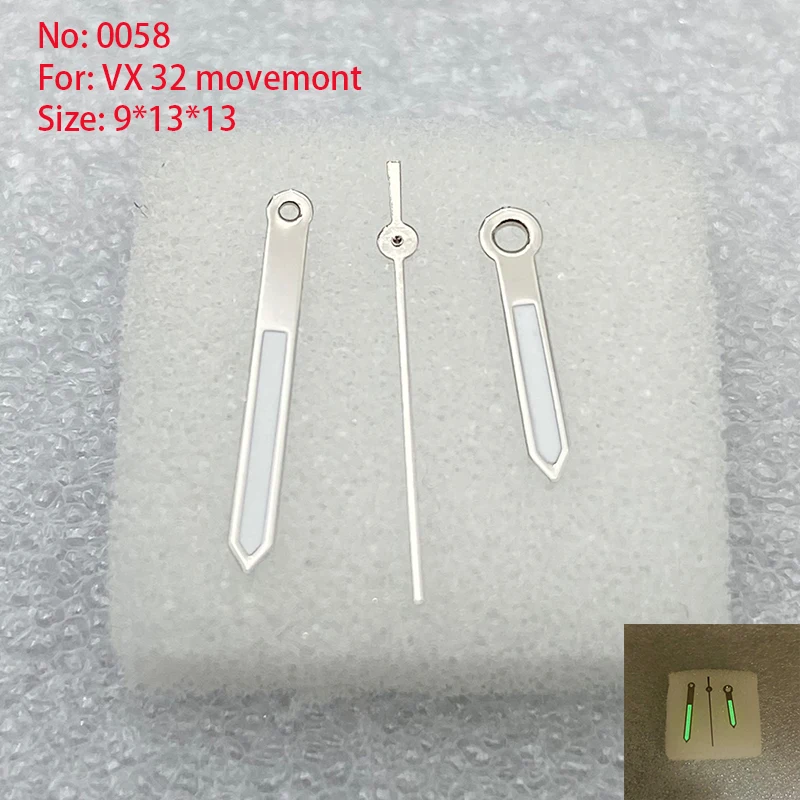 Watch Accessories Watch Hands 3 Pin Men For VX 32 Movement Watch Repair Parts Size 9.0mm*13.0mm*13.0mm/NO.058