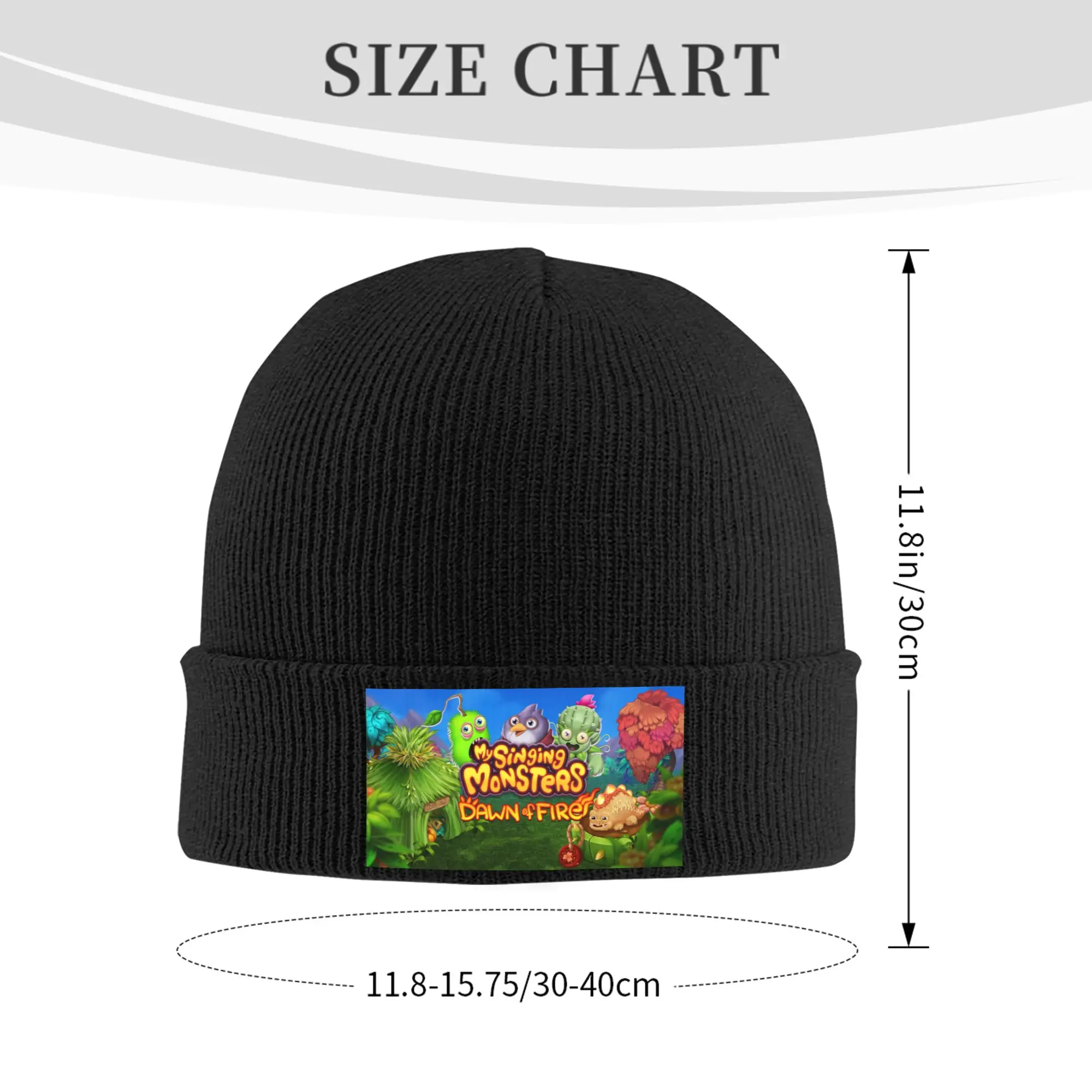 Custom My Singing Monsters Bonnet Hats  Fashion Knitting Hat For Men Women Winter Warm  Skullies Beanies Caps
