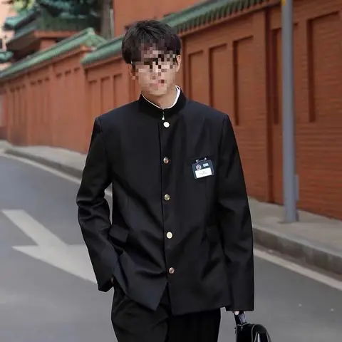 Street Style Three Piece Set Japanese School Uniform DK Uniform Male High Street Cool Casual Breathable Non Iron Cotton Suit