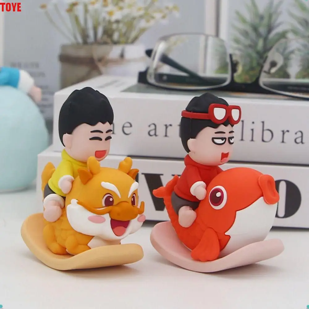 

Anime Figure Brocaded Carp Figure Dragon Collectible Shake Character Figure Doll Cartoon Character Hammer Shaking Model Toy