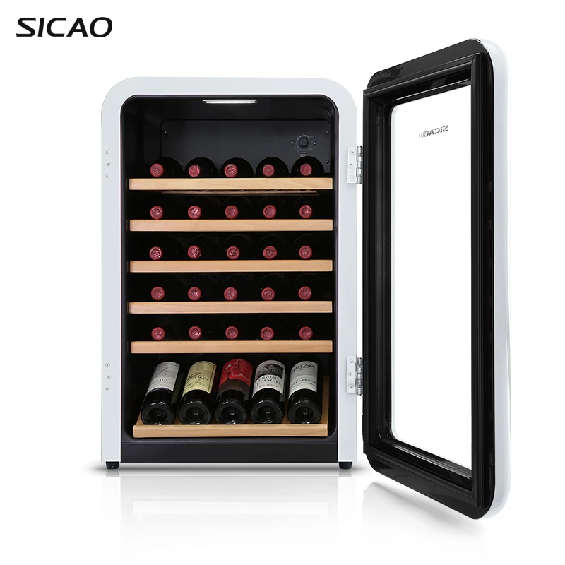 White Wine Cooler Humidor Wine Bottle Fridge Wine Celler Refrigerator Cabinet for Home