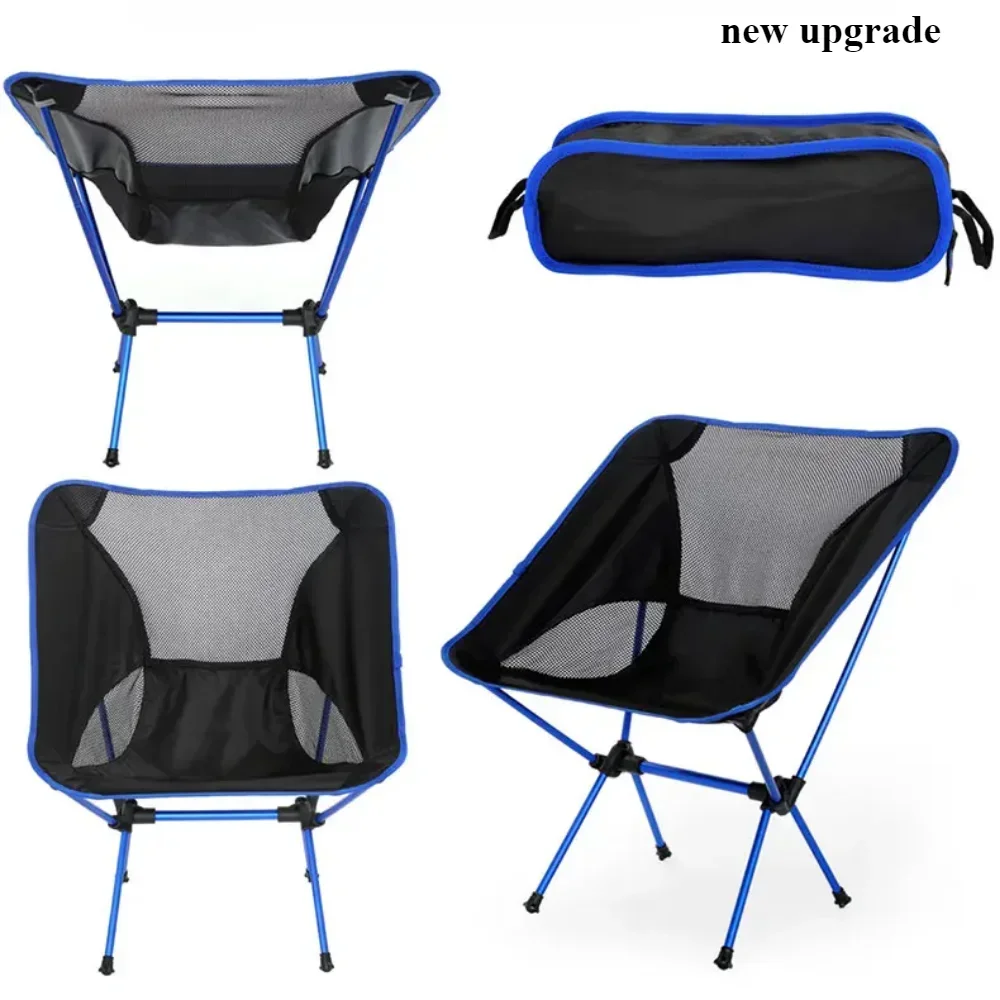 Folding Camping Chair Travel Ultralight Beach Accessories Playa Fishing Lightweight Portable Outdoor Foldable Furniture