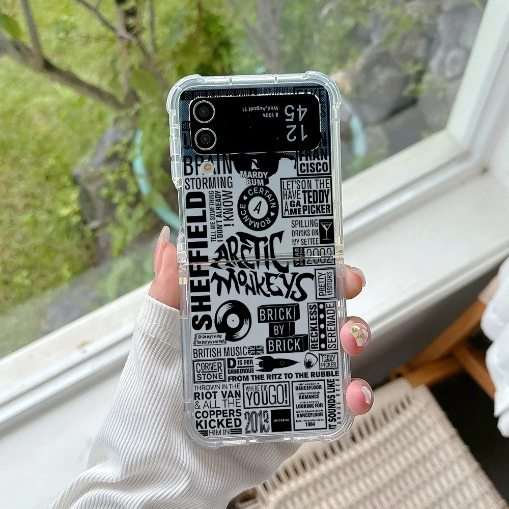 Arctic Monkeys Phone Case for Samsung Galaxy Z Flip 3 4 Z Flip 5 6 Z Fold 4 5G PC Soft Anti-fall Back Cover