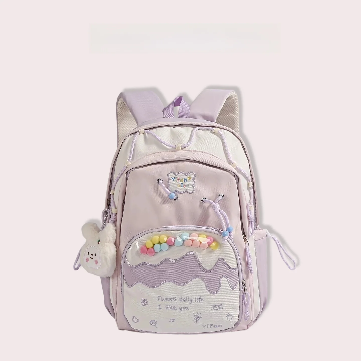 Mochila Escolar Leve Clnoe Kenok com Proteção para a Coluna, Mochila de Viagem para Meninas, Grande Capacidade, Mochila Infan...