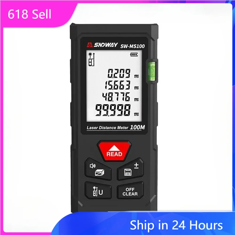 ZHOUCE SW-MS50 Digitale laserafstandsmeter Professionele mini-afstandsmeter Lasermetinstrument