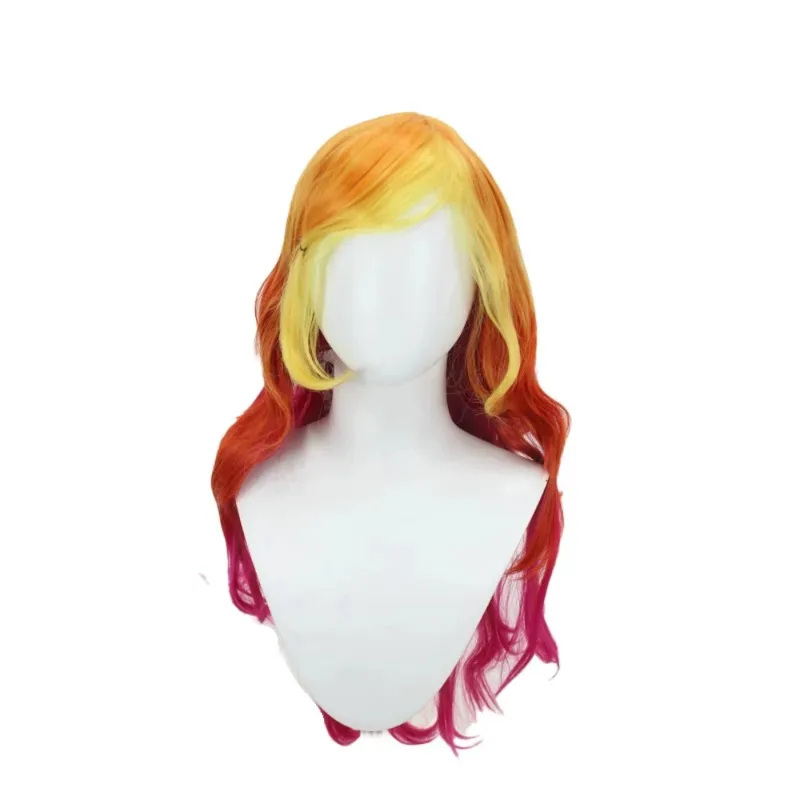 LOL Star Guardian Miss Fortune Peruca Cosplay Cabelo Gradiente jk;6