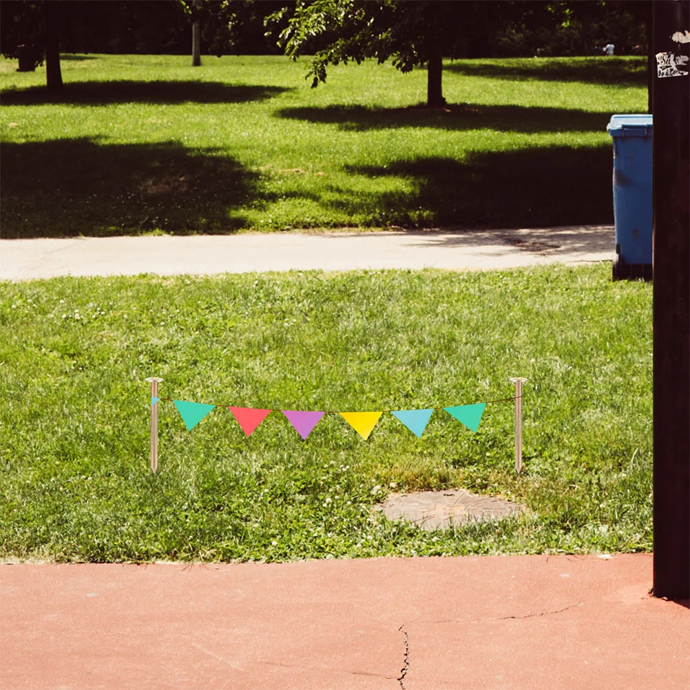12개 스테인리스 스틸 서베이 네일, 토지 경계 표시용 날카로운 끝 지주, 잔디 정원 고정용 지주, 토지 경계 표시기