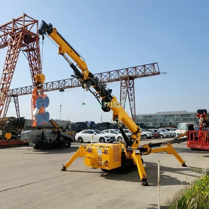 

Customized Spider Crane Portable Lifting Electric Spider Crane Construction Build 3 Ton Crawler 2t 5t 8t Lift Mini Spider Crane