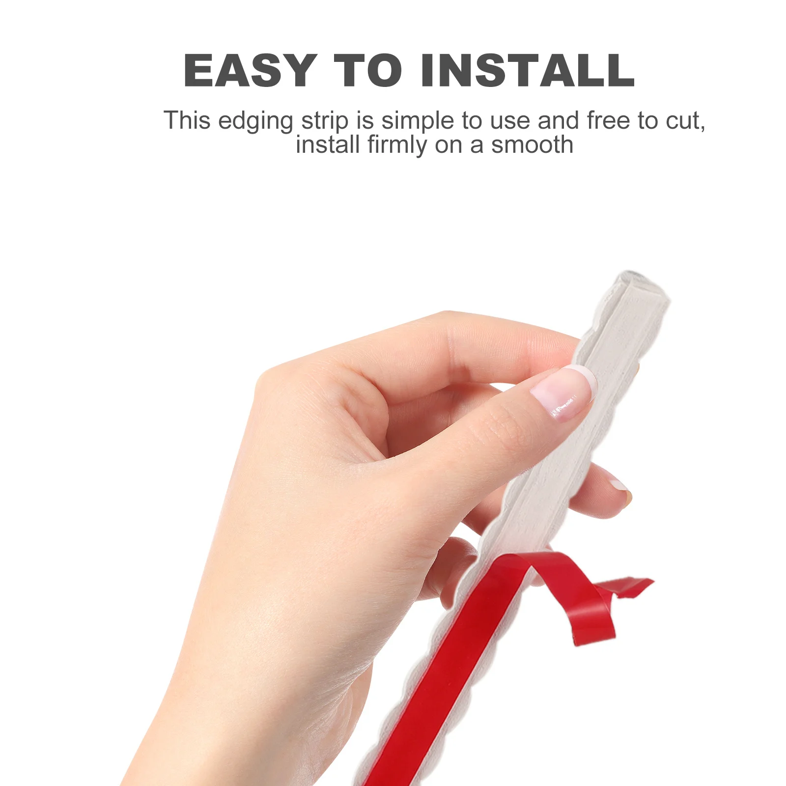 

1 Roll Peel Stick Wall Molding Trim Border For Bathroom Mirror Edge Decor Flexible Edging Strip For Tile Cabinet Countertop