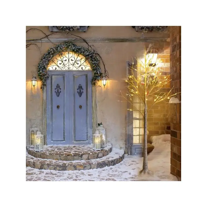 

Светящаяся березовая елка Искусственная белая ветка с 8 режимами теплого белого освещения для свадеб, вечеринок, Рождества и домашнего декора