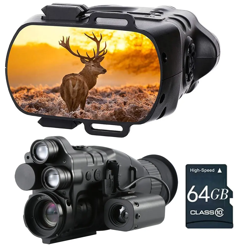 Henbaker Night Vision Moncular CY789 24x30 Night Vision Riflescope Wifi 1080P HD 850nm 940nm Infrared Camera Range finder