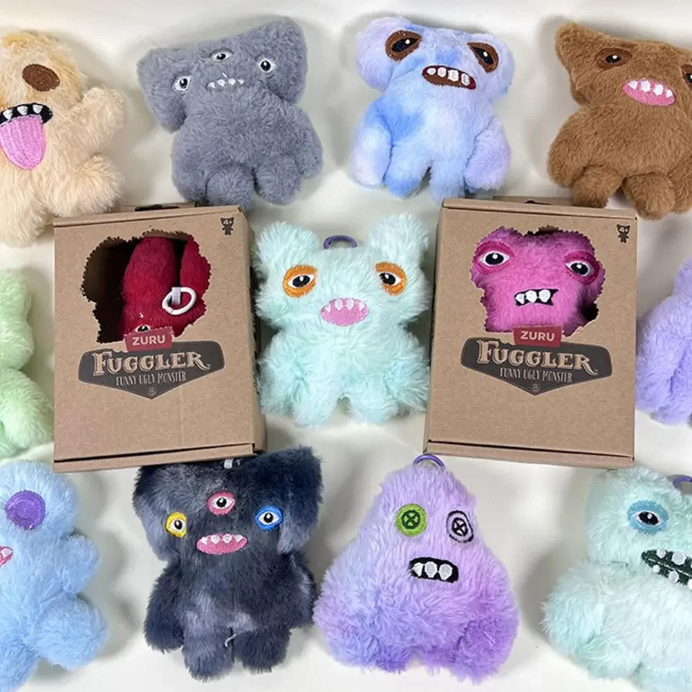 Fuggler Tooth Monster Plush Toy Ugly Cute Funny Doll Blind Box Random Style Cartoon Collectible Figure Gift for Kids